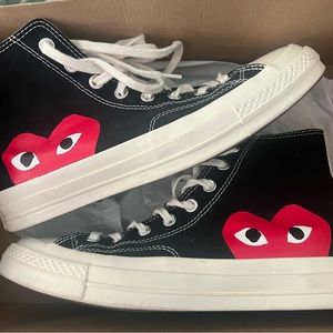 Converse X Comme des Garçons Hidden Heart High Top Sneakers